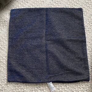 Crate&Barrel Navy and White Geometric Cushion Covers